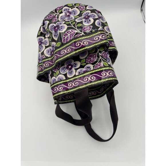 Vera Bradley Shower Caddy Plum Petals Mesh Bottom Vinyl Travel College Bath - Picture 8 of 14
